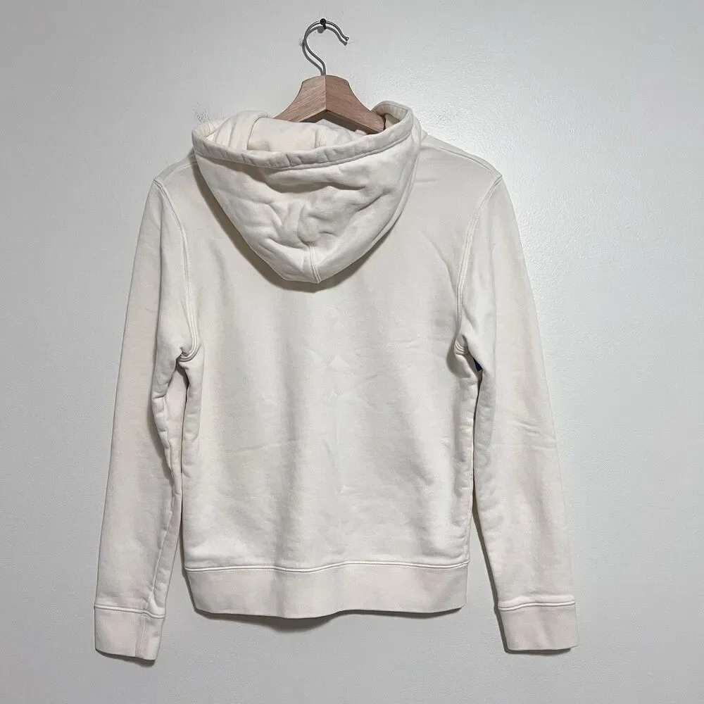 Tory Sport by Tory Burch Graphic French Terry Hoodie Sweatshirt Beige Size Small
